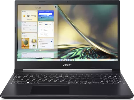 Ноутбук Acer Aspire 7 A715-43G-R2PG 15.6" IPS 1920x1080, AMD Ryzen 5 5625U 2.3 ГГц, 16Gb RAM, 512Gb SSD, NVIDIA GeForce RTX 3050-4Gb, без OC, черный (NH.QHDER.008)
