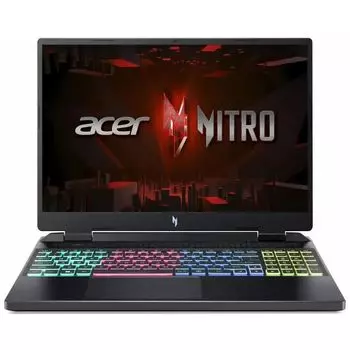 Ноутбук Acer Nitro AN16-42-R0NK 16" IPS 2560x1600, AMD Ryzen 7 8845HS 3.8 ГГц, 32Gb RAM, 1Tb SSD, NVIDIA GeForce RTX 4070-8Gb, без OC, черный (NH.QSLCD.005)