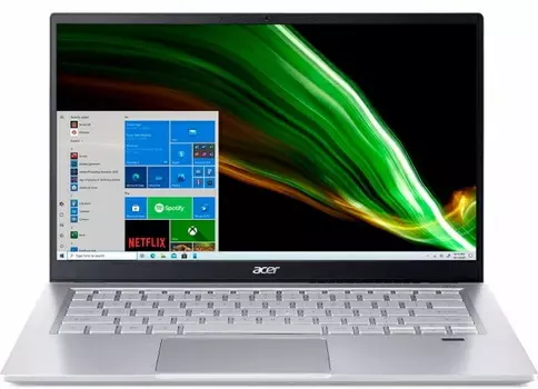 Ноутбук Acer Swift 3 SF314-43 14" IPS 1920x1080, AMD Ryzen 5 5500U 2.1 ГГц, 8Gb RAM, 256Gb SSD, W11, серебристый (NX.AB1ER.00U)