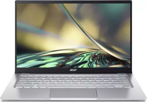 Ноутбук Acer Swift 3 SF314-512-744D 14" IPS 2560x1440, Intel Core i7 1260P 2.1 ГГц, 16Gb RAM, 512Gb SSD, W11, серебристый (NX.K0FER.004)