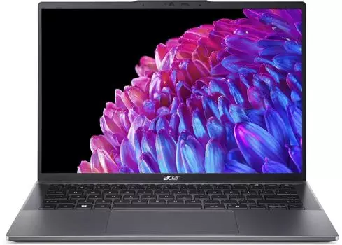 Ноутбук Acer Swift Go 14 SFG14-63-R8U9 14" OLED 2880x1800, AMD Ryzen 5 8645HS 4.3 ГГц, 16Gb RAM, 1Tb SSD, W11, металлический (NX.KTSCD.002)