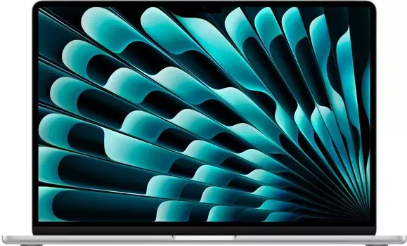 Ноутбук Apple MacBook Air 15.3" IPS 2880x1864, Apple M2, 8Gb RAM, 256Gb SSD, MacOS, серебристый (MQKR3_RUSG)