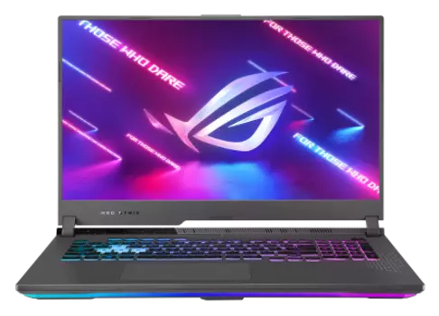 Ноутбук ASUS Asus ROG Strix G17 G713RM-KH09 17.3" IPS 1920x1080, Ryzen 7 6800H 3.2GHz, 16Gb RAM, 1Tb SSD, NVIDIA GeForce RTX 3060-6Gb, DOS, черный (90NR08K4-M00550)