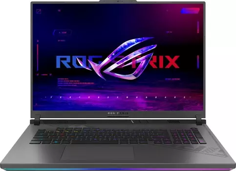Ноутбук ASUS ROG Strix G18 G814JV-N6168 18" IPS 2560x1600, Intel Core i7 13650HX 2.6 ГГц, 16Gb RAM, 1Tb SSD, NVIDIA GeForce RTX 4060-8Gb, без OC, серый (90NR0CM1-M00BC0)