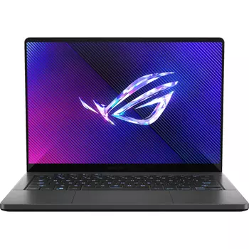 Ноутбук ASUS ROG Zephyrus G14 GA403UV-QS186 14" OLED 2880x1800, AMD Ryzen 7 8845HS 3.8 ГГц, 16Gb RAM, 1Tb SSD, NVIDIA GeForce RTX 4060-8Gb, без OC, серый (90NR0I01-M00A00)