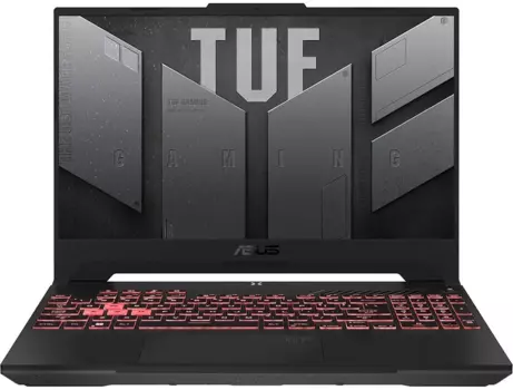 Ноутбук ASUS TUF Gaming A15 FA507NV-LP023 15.6" IPS 1920x1080, AMD Ryzen 7 7735HS 3.2 ГГц, 16Gb RAM, 512Gb SSD, NVIDIA GeForce RTX 4060-8Gb, без OC, серый (90NR0E85-M00530)