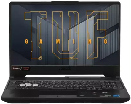 Ноутбук ASUS TUF Gaming F15 FX506HCB-HN144 15.6" IPS 1920x1080, Intel Core i5 11400H 2.7 ГГц, 8Gb RAM, 512Gb SSD, NVIDIA GeForce RTX 3050-4Gb, без OC, черный (90NR0724-M05990)