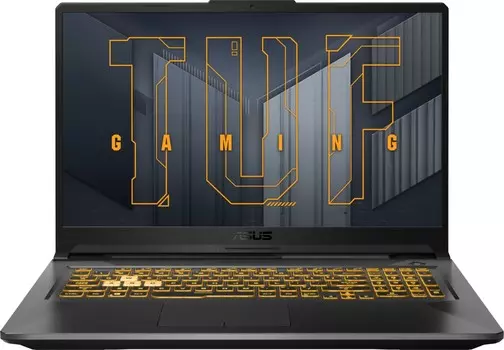 Ноутбук ASUS TUF Gaming F17 FX706HC-HX007 17.3" IPS 1920x1080, Intel Core i5 11400H 2.7 ГГц, 16Gb RAM, 512Gb SSD, NVIDIA GeForce RTX 3050-4Gb, без OC, серый (90NR0733-M00720)