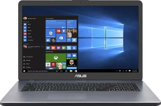 Ноутбук ASUS VivoBook 17 X705MA-BX163 17.3" IPS 1600x900, Intel Pentium Silver N5030 1.1 ГГц, 8Gb RAM, 256Gb SSD, без OC, серый (90NB0IF2-M003A0)