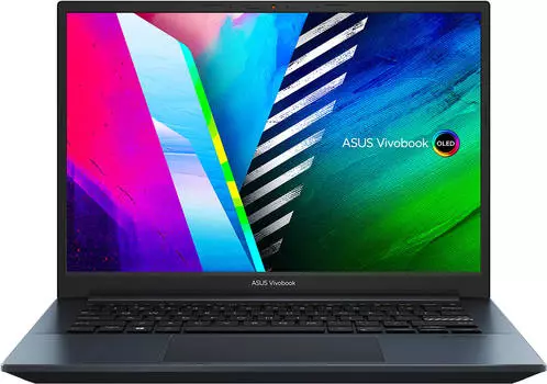 Ноутбук ASUS VivoBook Pro 14 K3400PH-KM120W 14" OLED 2880x1800, Intel Core i7 11370H 3.3 ГГц, 16Gb RAM, 1Tb SSD, NVIDIA GeForce GTX 1650-4Gb, W11, синий (90NB0UX2-M02420)