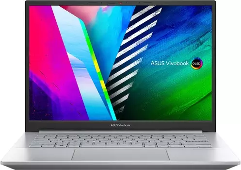 Ноутбук ASUS VivoBook Pro 14 M3401QA-KM113 14" OLED 2880x1800, AMD Ryzen 5 5600H 3.3GHz, 8Gb RAM, 256Gb SSD, DOS, серебристый (90NB0VZ3-M002V0)