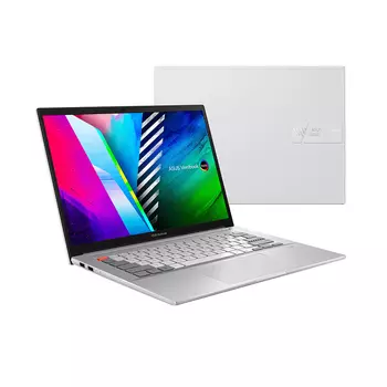 Ноутбук ASUS VivoBook Pro 14 M7400QE-KM118 14" OLED 2880x1800, AMD Ryzen 5 5600H 3.3 ГГц, 16Gb RAM, 512Gb SSD, NVIDIA GeForce RTX 3050 Ti-4Gb, без OC, белый (90NB0V52-M004L0)