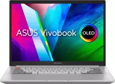 Ноутбук ASUS VivoBook Pro 14X N7400PC-KM151 14" OLED 2880x1800, Intel Core i7 11370H 3.3 ГГц, 16Gb RAM, 1Tb SSD, NVIDIA GeForce RTX 3050-4Gb, без OC, серебристый (90NB0U44-M002R0)