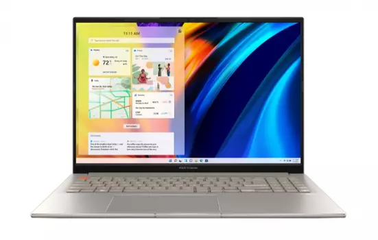 Ноутбук ASUS VivoBook S 16X M5602QA-KV105W 16" IPS 2560x1600, AMD Ryzen 7 5800H 3.2 ГГц, 16Gb RAM, 1Tb SSD, W11, песчаный (90NB0XW2-M00460)