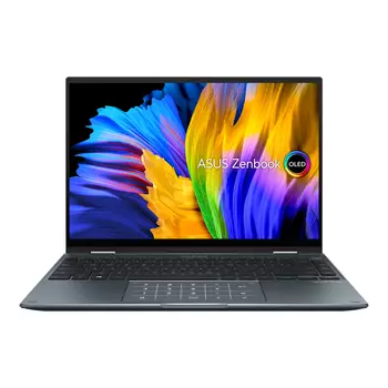 Ноутбук ASUS ZenBook 14 Flip UP5401ZA-KN012W 14" OLED 2880x1800 Touch, Intel Core i5 12500H 2.5 ГГц, 8Gb RAM, 512Gb SSD, W11, серый (90NB0XL1-M002C0)