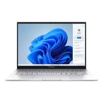 Ноутбук ASUS ZenBook 14 UX3405MA-QD613 14" OLED 1920x1200, Intel Core Ultra 5 125H 1.2 ГГц, 16Gb RAM, 512Gb SSD, без OC, серебристый (90NB11R2-M010C0)