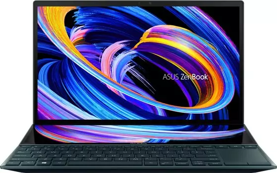 Ноутбук ASUS ZenBook Duo 14 UX482EGR-HY366W 14" IPS 1920x1080 Touch, Intel Core i5 1155G7 2.9 ГГц, 16Gb RAM, 512Gb SSD, NVIDIA GeForce MX450-2Gb, W11, синий (90NB0S51-M001F0)