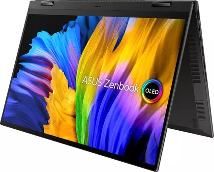 Ноутбук ASUS ZenBook Flip 14 UN5401QA-KN219 14" OLED 2880x1800 Touch, AMD Ryzen 7 5800H 3.2 ГГц, 16Gb RAM, 1Tb SSD, без OC, черный (90NB0V31-M00AL0)