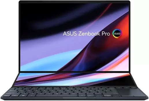 Ноутбук ASUS ZenBook Pro Duo UX8402VU-P1036W 14.5" OLED 2880x1800 Touch, Intel Core i7 13700H 2.4 ГГц, 16Gb RAM, 1Tb SSD, NVIDIA GeForce RTX 4050-6Gb, W11, черный (90NB10X2-M003C0)