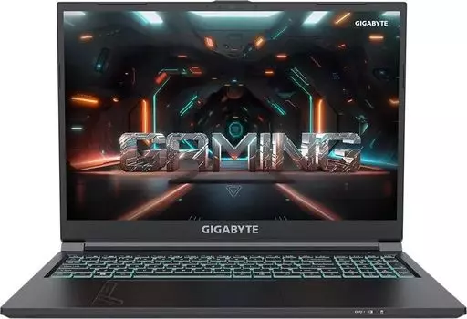 Ноутбук Gigabyte G6 16" IPS 1920x1200, Intel Core i7 13620H 2.4 ГГц, 16Gb RAM, 512Gb SSD, NVIDIA GeForce RTX 4060-8Gb, без OC, черный (KF-H3KZ853KD)