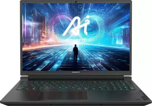 Ноутбук Gigabyte G6X 16" IPS 1920x1200, Intel Core i7 13650HX 2.6 ГГц, 16Gb RAM, 1Tb SSD, NVIDIA GeForce RTX 4060-8Gb, без OC, серый (9KG-43KZ854SD)
