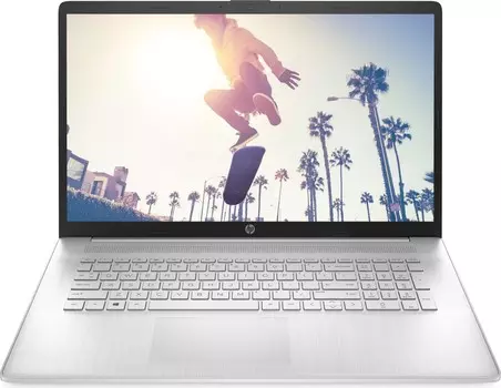 Ноутбук HP 17-cn2153ng 17.3" IPS 1920x1080, Intel Core 5 1235U 1.3 ГГц, 8Gb RAM, 256Gb SSD, W11, серебристый (76R00EA)