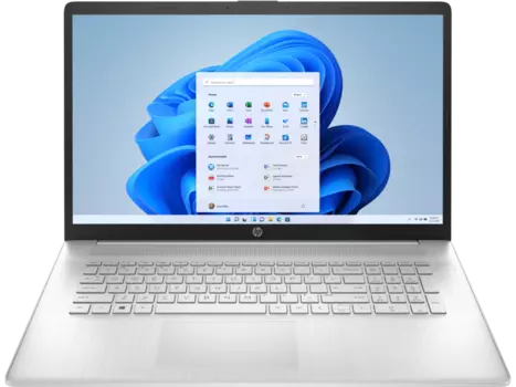 Ноутбук HP 17-cp0140ur 17.3" IPS 1920x1080, AMD Ryzen 5 5500U 2.1GHz, 8Gb RAM, 512Gb SSD, W11, серебристый (61R60EA)