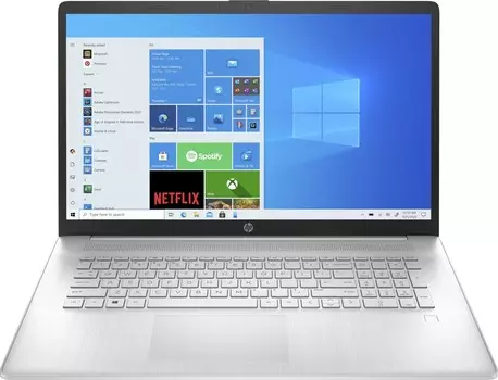 Ноутбук HP 17-cp0205nw 17" IPS 1920x1080, AMD Ryzen 3 5300U 2.6 ГГц, 8Gb RAM, 256Gb SSD, W11, серебристый (5T615EA)