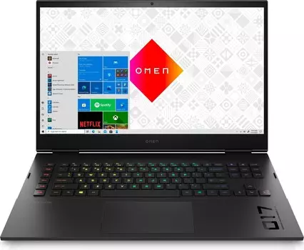 Ноутбук HP Omen 17-ck1002nia 17.3" IPS 1920x1080, Intel Core i7 12700H 2.3 ГГц, 16Gb RAM, 1Tb SSD, NVIDIA GeForce RTX 3070 Ti-8Gb, без OC, черный (6A3U0EA)