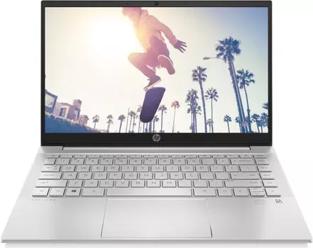Ноутбук HP Pavilion 14 14-ec0035ur 14" IPS 1920x1080, AMD Ryzen 5 5500U 2.1GHz, 16Gb RAM, 512Gb SSD, NVIDIA GeForce MX450-2Gb, W10, серебристый (4E1A9EA)