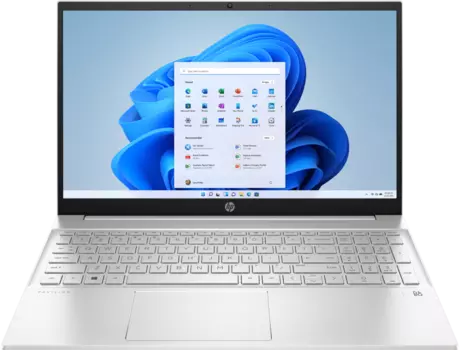 Ноутбук HP Pavilion 15-eh20655nw 15.6" IPS 1920x1080, AMD Ryzen 5 5625U 2.1 ГГц, 8Gb RAM, 512Gb SSD, W11, серебристый (714A7EA)