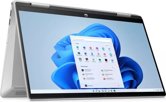 Ноутбук HP Pavilion x360 14-ek1006nia 14" IPS 1920x1080 Touch, Intel Core i5 1335U 1.3 ГГц, 8Gb RAM, 512Gb SSD, W11, серебристый (7Z6T2EA)