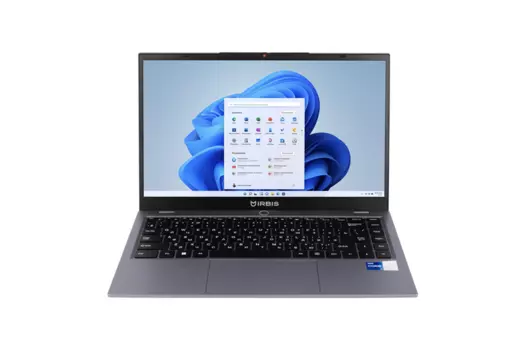 Ноутбук IRBIS 14" IPS 1920x1080, Intel Core i7 1255U 1.7 ГГц, 16Gb RAM, 512Gb SSD, без OC, серый (14NBP3004D)
