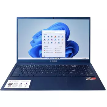 Ноутбук IRBIS Breeze 15.6" IPS 1920x1080, Intel N100 800 МГц, 16Gb RAM, 512Gb SSD, W11Pro, синий (15NBC1015M)