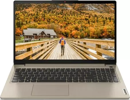 Ноутбук Lenovo IdeaPad 3 15ALC6 15.6" 1920x1080, AMD Ryzen 5 5500U 2.1 ГГц, 8Gb RAM, 1Tb HDD, без OC, песчаный (82KU01DPRK)