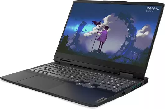 Ноутбук Lenovo IdeaPad Gaming 3 15IAH7 15.6" IPS 1920x1080, Intel Core i5 12450H 2 ГГц, 8Gb RAM, 512Gb SSD, NVIDIA GeForce RTX 3050-4Gb, без OC, темно-серый (82S900KWRK)