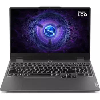 Ноутбук Lenovo LOQ 15IAX9 15.6" IPS 1920x1080, Intel Core i5 12450HX 2 ГГц, 24Gb RAM, 512Gb SSD, NVIDIA GeForce RTX 4050-6Gb, без OC, серый (83GS00ELRK)