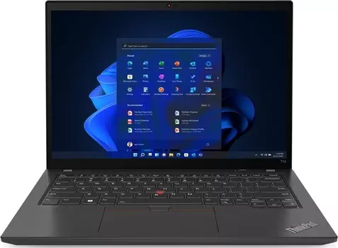 Ноутбук Lenovo ThinkPad T14 G3 14" IPS 1920x1200, Intel Core i7 1260P 2.1 ГГц, 16Gb RAM, 512Gb SSD, NVIDIA GeForce MX550-2Gb, W11Pro, черный (21AH008FRT)