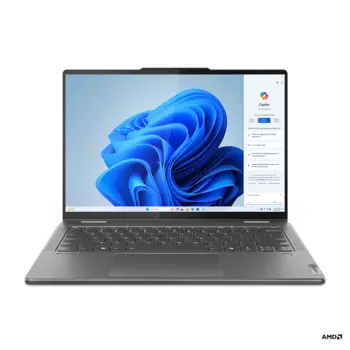 Ноутбук Lenovo Yoga 7 2-in-1 14AHP9 14" IPS 1920x1200 Touch, AMD Ryzen 5 8640HS 3.5 ГГц, 16Gb RAM, 1Tb SSD, W11, темно-серый (83DK006SRK)