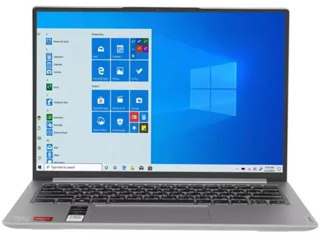 Ноутбук Lenovo YOGA Slim 7 Pro 14ACH5 14" IPS 2240x1400, AMD Ryzen 5 5600HS 3GHz, 8Gb RAM, 512Gb SSD, NVIDIA GeForce MX450-2Gb, W11, серебристый (82NJ004VRK)