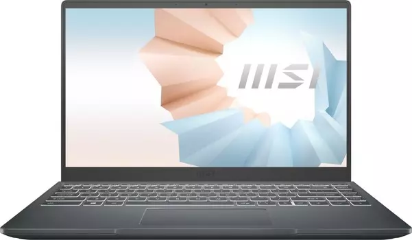 Ноутбук MSI Modern 14 B11MOU-1239RU 14" IPS 1920x1080, Intel Core i5 1155G7 2.5 ГГц, 8Gb RAM, 256Gb SSD, W11Pro, темно-серый (9S7-14D334-1239)