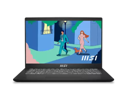 Ноутбук MSI Modern 14 C5M-012RU 14" IPS 1920x1080, AMD Ryzen 5 5625U 2.3 ГГц, 16Gb RAM, 512Gb SSD, W11, черный (9S7-14JK12-012)