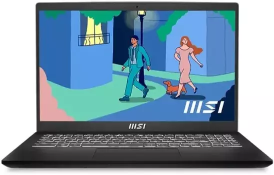 Ноутбук MSI Modern 15 B12M-213XRU 15.6" IPS 1920x1080, Intel Core i5 1235U 1.3 ГГц, 16Gb RAM, 512Gb SSD, без OC, черный (9S7-15H112-213)