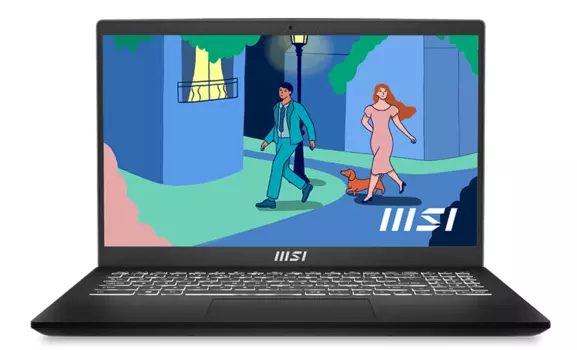 Ноутбук MSI Modern 15 B12M-234RU 15.6" IPS 1920x1080, Intel Core i5 1235U 1.3 ГГц, 16Gb RAM, 512Gb SSD, W11Pro, черный (9S7-15H112-234)