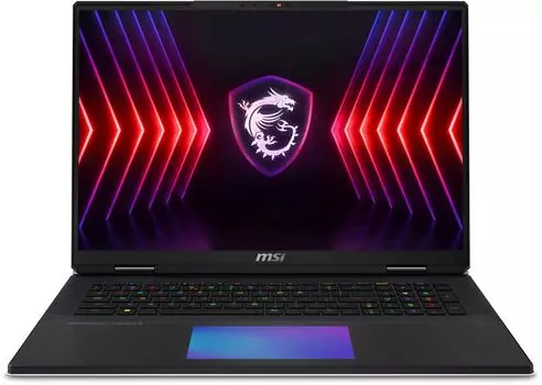 Ноутбук MSI Titan 18 HX A14VIG-211RU 18" IPS 3840x2400, Intel Core i9 14900HX 1.6 ГГц, 64Gb RAM, 3Tb SSD, NVIDIA GeForce RTX 4090-16Gb, W11, черный (9S7-182221-211)