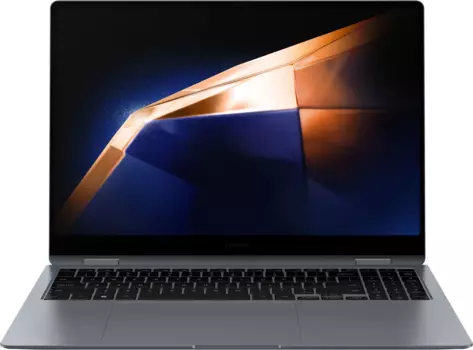 Ноутбук SAMSUNG Galaxy Book 4 Pro 360 16" AMOLED 2880x1800 Touch, Intel Core Ultra 7 155H 1.4 ГГц, 16Gb RAM, 512Gb SSD, W11, серый (NP960QGK-LG1IN) Английская клавиатура!