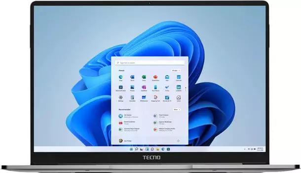 Ноутбук Tecno MegaBook T1 14.1" IPS 1920x1080, Intel Core i5 12450H 2 ГГц, 16Gb RAM, 512Gb SSD, без OC, серый (TCN-T1I5-12.D14.GR)