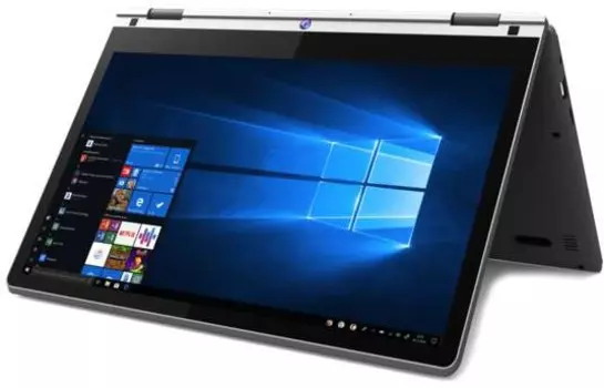 Ноутбук-трансформер IRBIS NB123 11.6" IPS 1366x768 Touch, Intel Celeron N3350 1.1GHz, 4Gb RAM, 64Gb SSD, W10, серебристый (NB123)