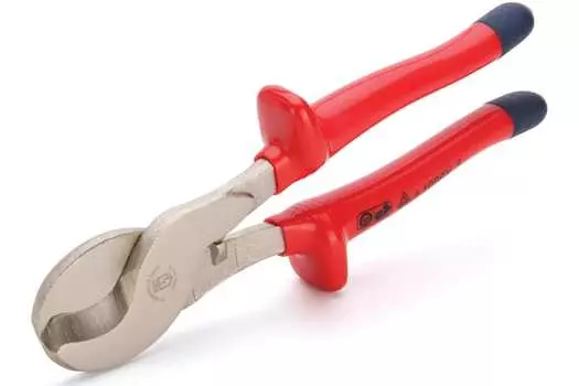 Ножницы 240 мм, сталь, рукоятки пластик, диэлектрические, кабеля до 1.6 см, КВТ НКи-16 (57365)