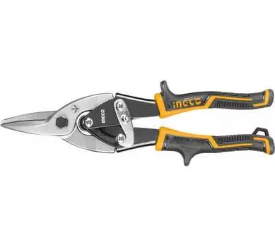 Ножницы по металлу прямые INGCO HTSN0110S, блокировочный замок, 250мм (HTSN0110S)